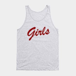 Girls Athletic-Style Script Tank Top